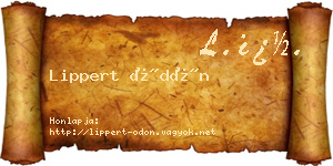 Lippert Ödön névjegykártya
